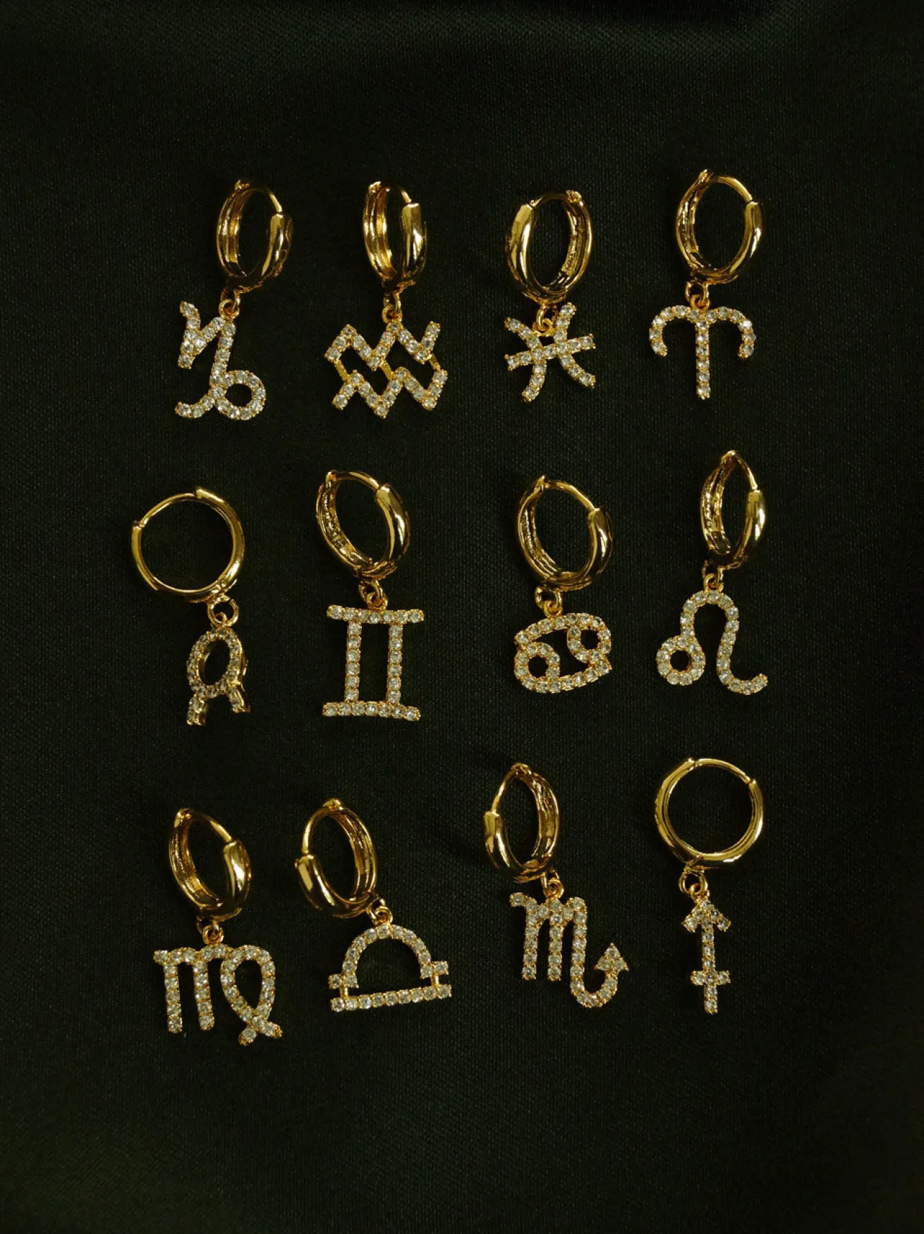 Sparkle Horoscope Huggies *18k Gold-plated