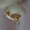 Spherical Gold Hoops