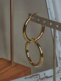 Stainless Steel Chunky Hoops - Medium