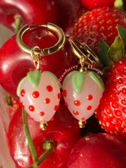 Strawberry Hoops - Pink