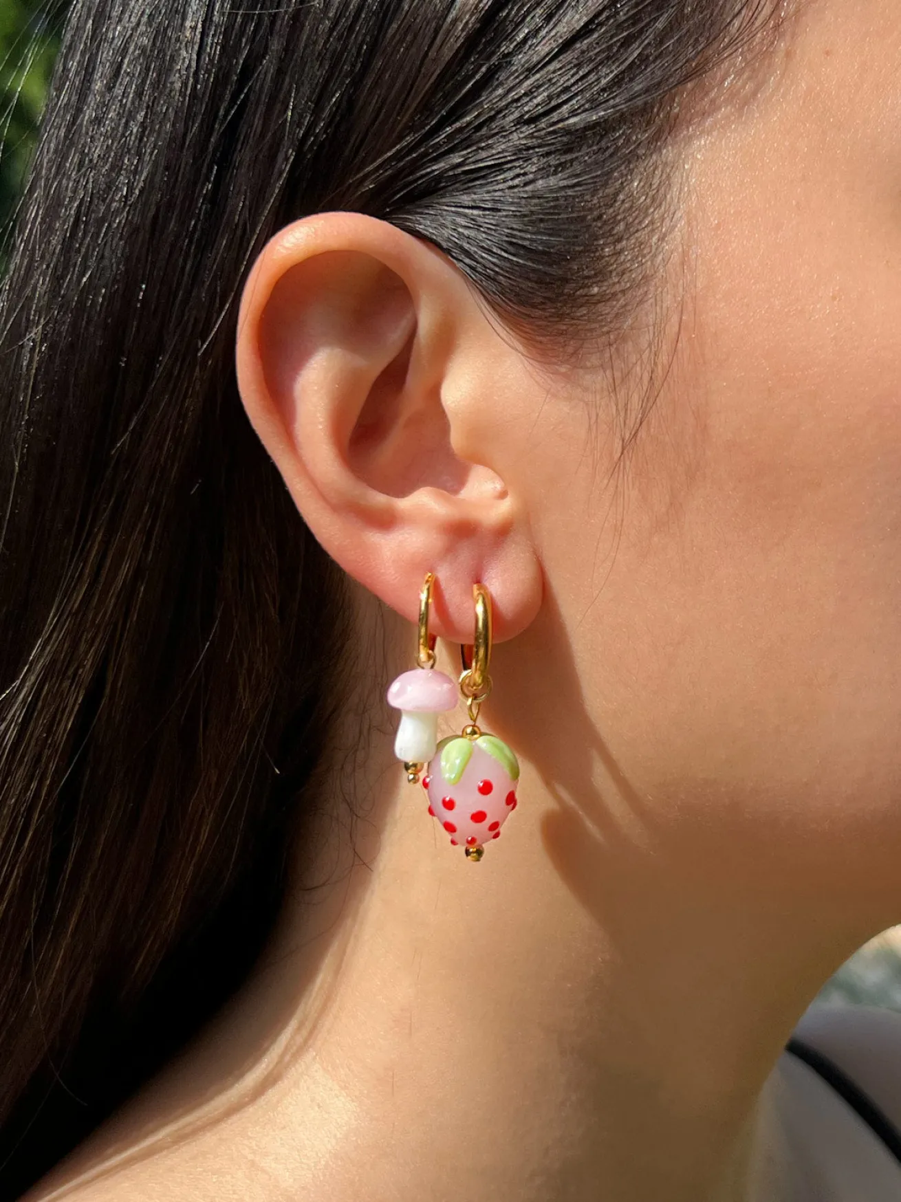 Strawberry Hoops - Pink