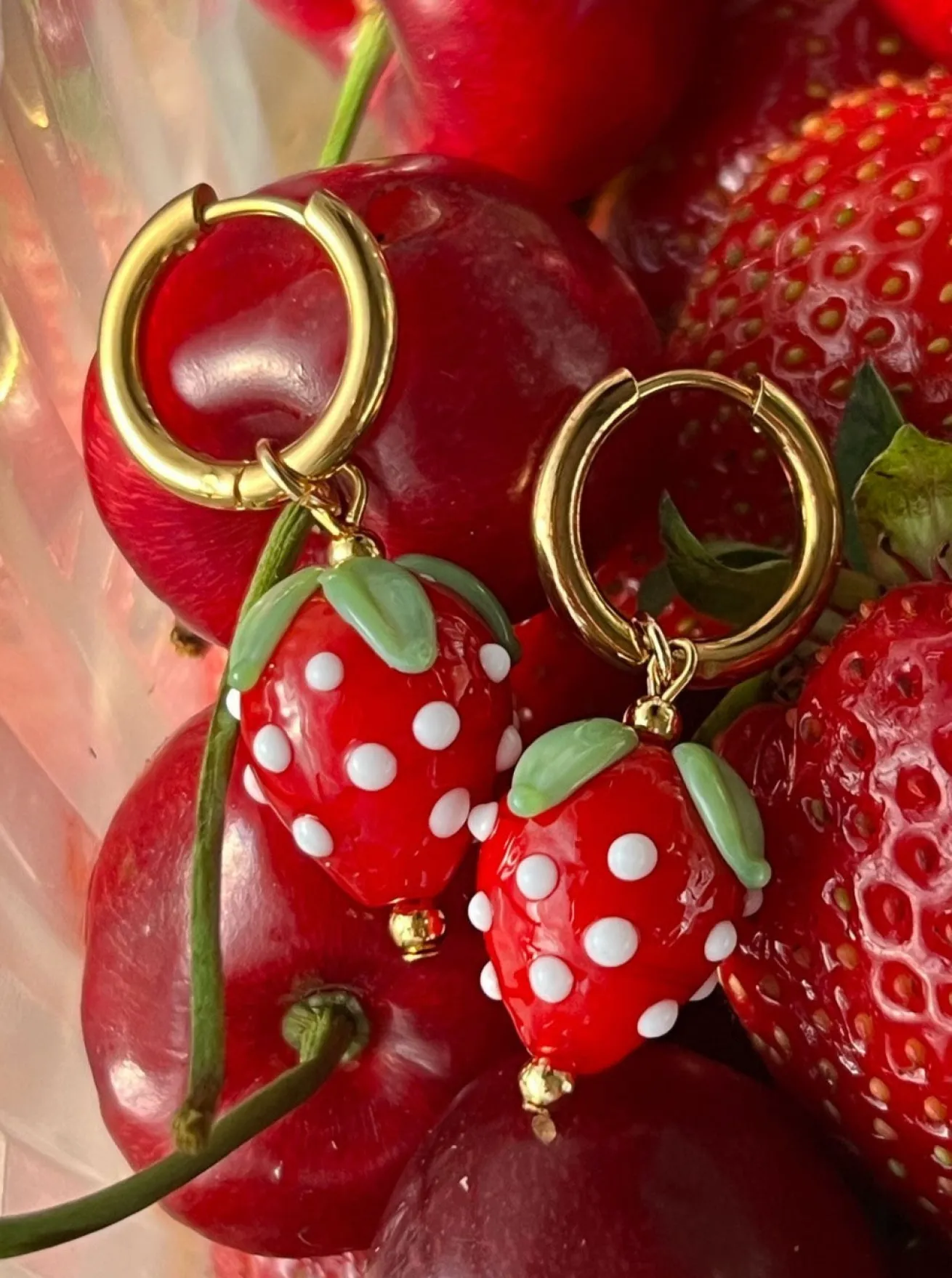 Strawberry Hoops - Red