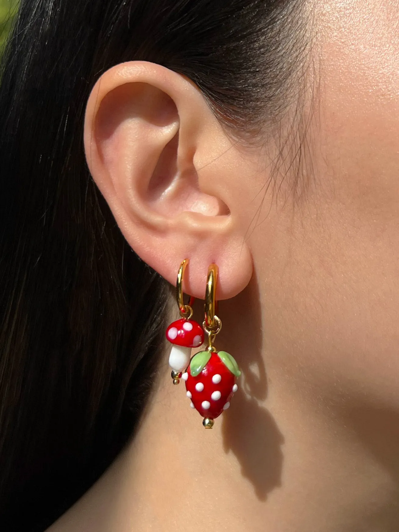 Strawberry Hoops - Red