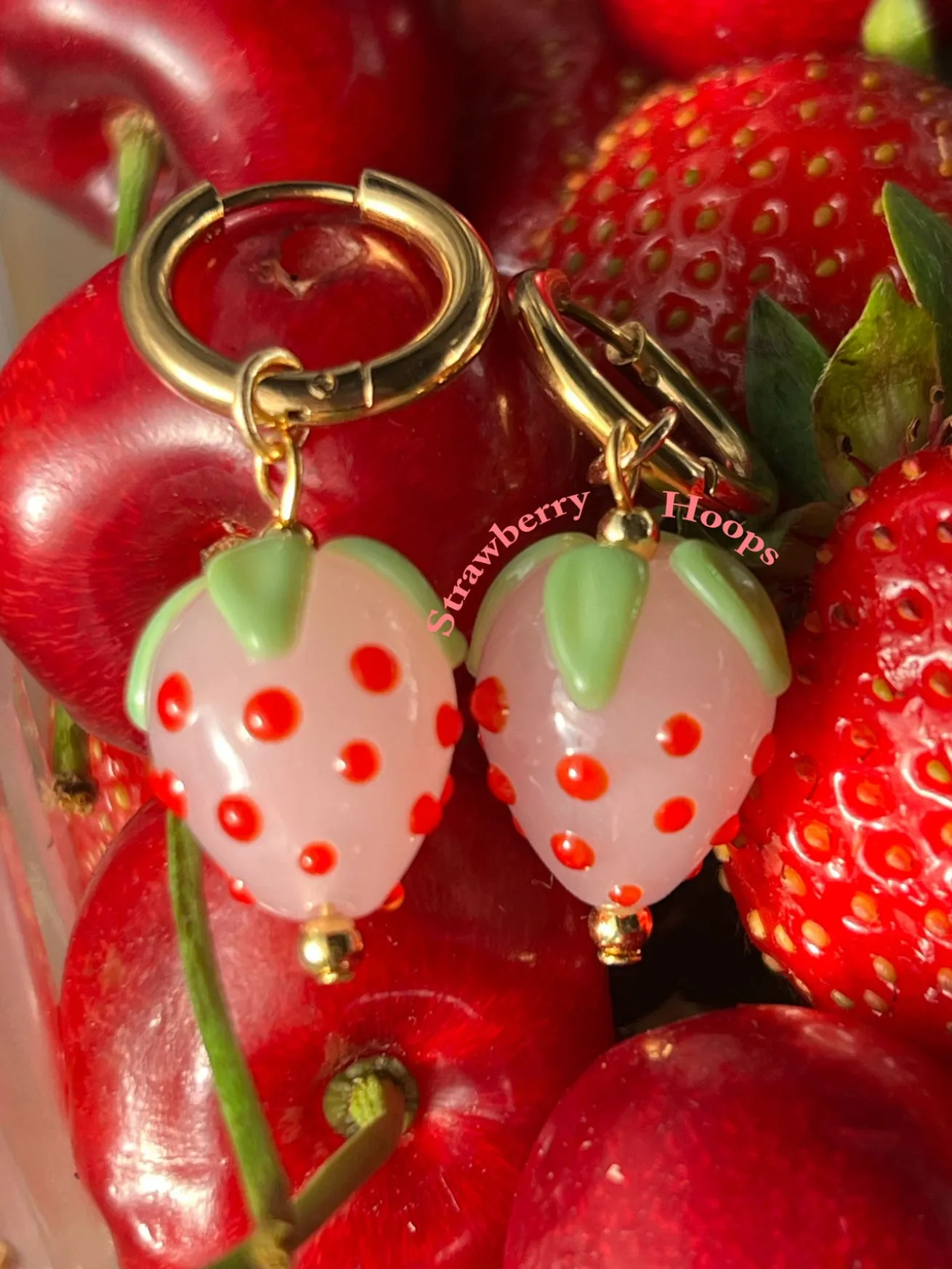 Strawberry Hoops - Red