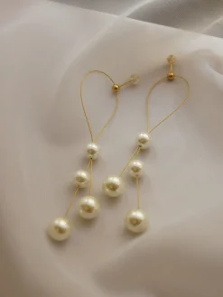 SUYIN Pearl Earrings *Gold-plated
