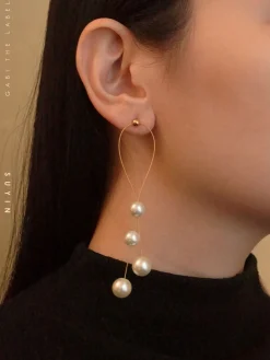 SUYIN Pearl Earrings *Gold-plated