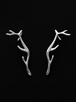 The Elk’s Antlers Earrings - Silver