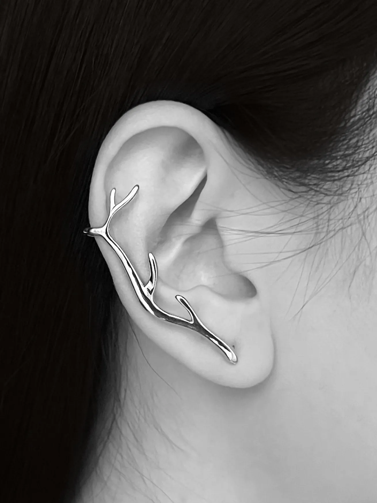The Elk’s Antlers Earrings - Silver