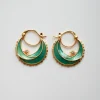 The Journey Beyond Hoop Earrings - Sea Green