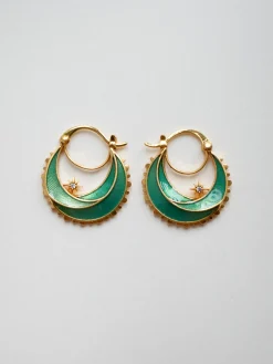 The Journey Beyond Hoop Earrings - Sea Green