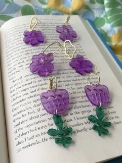 Tulip Dangles - Violet Purple